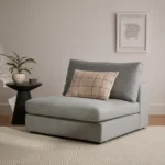 Beta 39.5_ Armless Chair Module - Welsh Gray