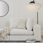 Beta 45" Corner Chair Module - Quartz White