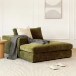 Beta 49_ Left Chaise Module - Cypress Green