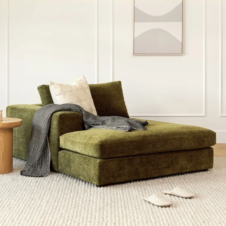 Beta 49_ Left Chaise Module - Cypress Green