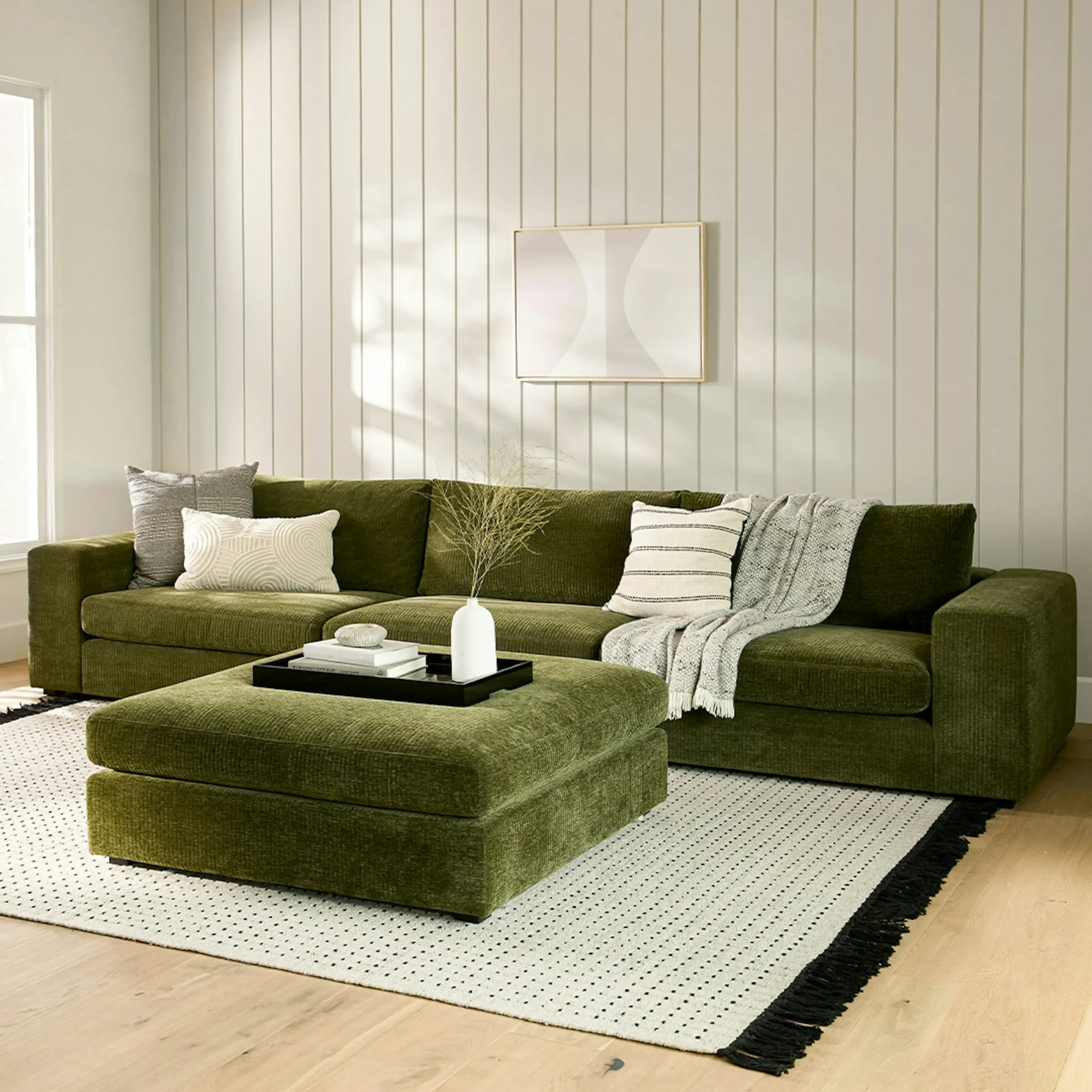 Beta 137_ Modular Sofa - Cypress Green