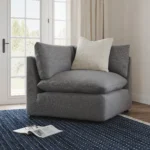 Leigh 41_ Corner Chair Module - Silver Gray