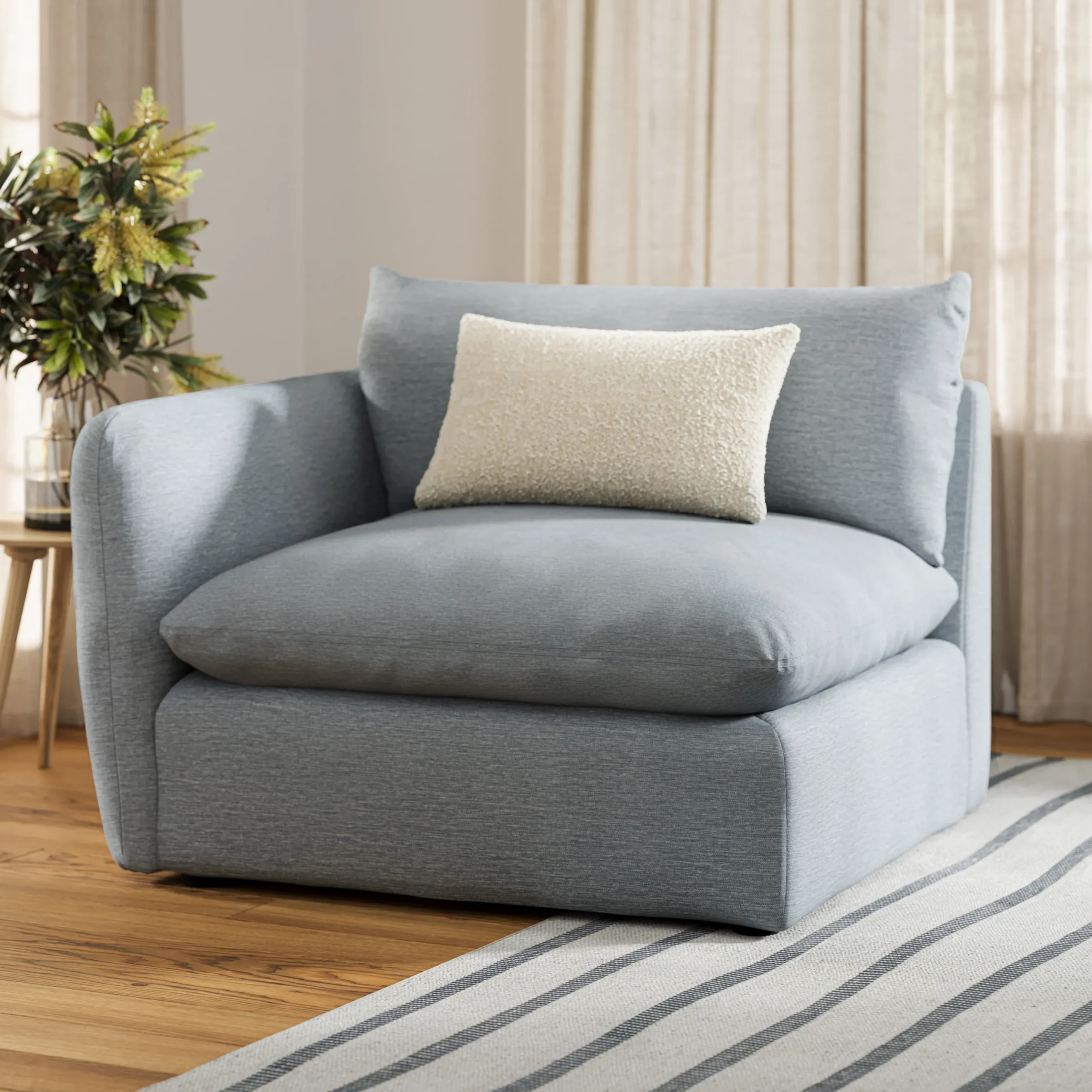 Leigh 46_ Left Arm Module - Silver Light Blue