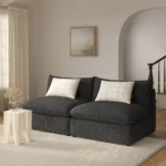 Leigh 79_ Armless Modular Sofa - Napa Charcoal