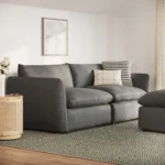 Leigh 92_ Modular Sofa - Silver Gray