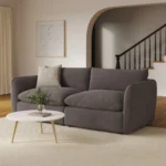 Leigh 92_ Velvet Modular Sofa - Hale Warm Gray