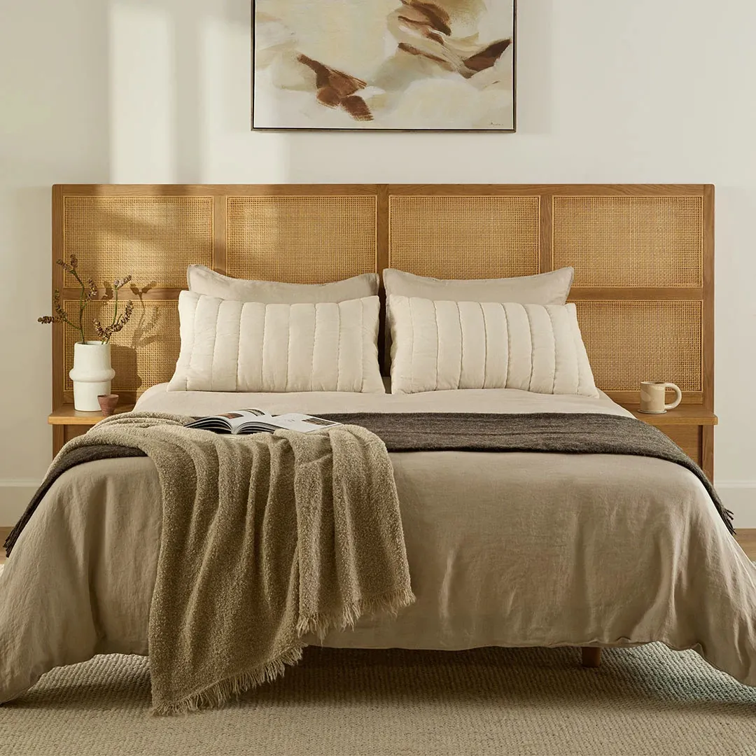 Basi Queen Bed Frame - Walnut - Image 11