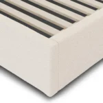 Calabri King Upholstered Bed - Ivory Wool Bouclé