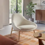 Sunny 32_ Lounge Chair - Ivory Wool Bouclé