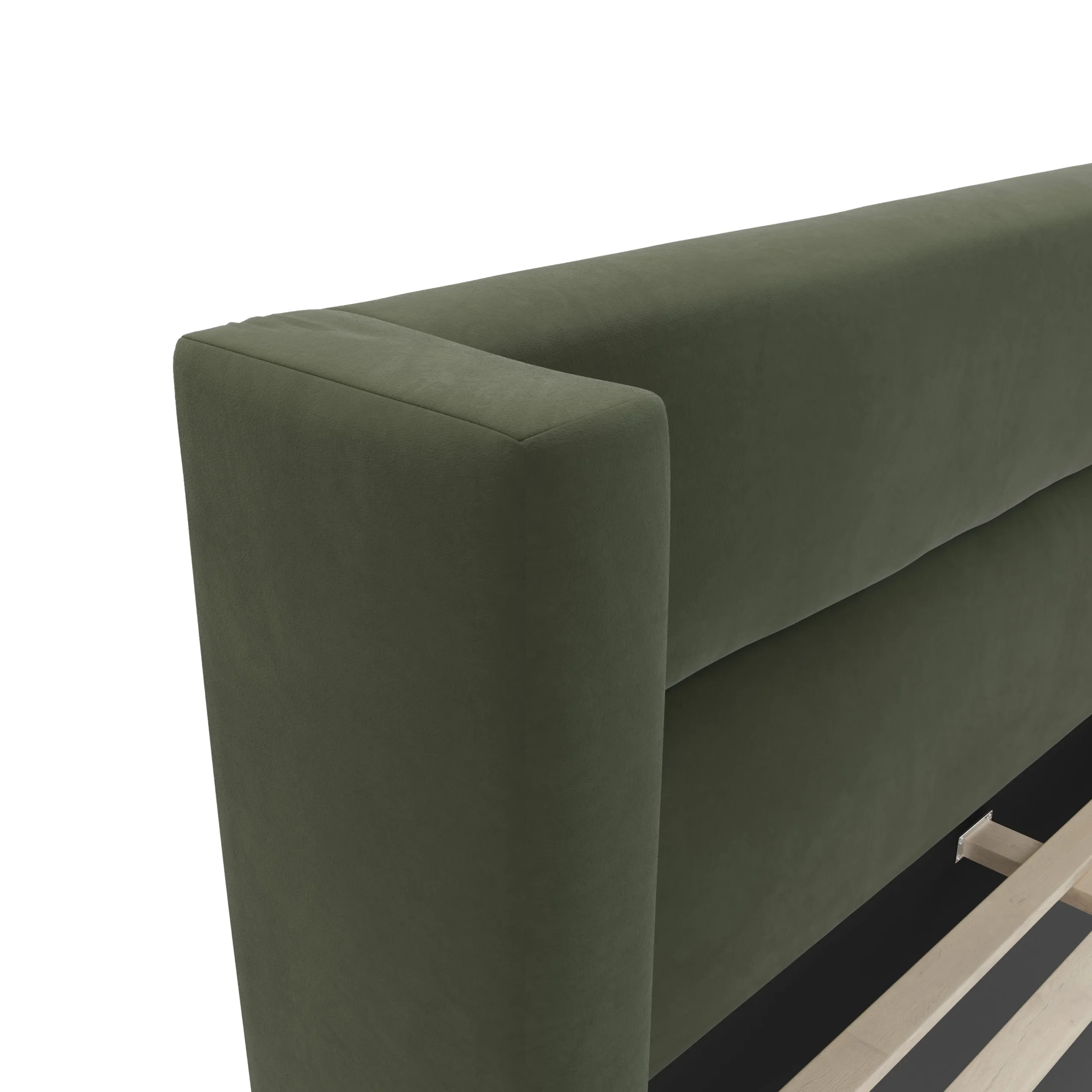 Calabri Queen Velvet Bed - Hale Fir Green - Image 11