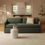 Landry 84.5_ Velvet Sofa Bed - Hale Fir Green