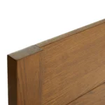 Cassie Queen Upholstered Bed with Nightstands - Smoked Oak and Taupe Chenille