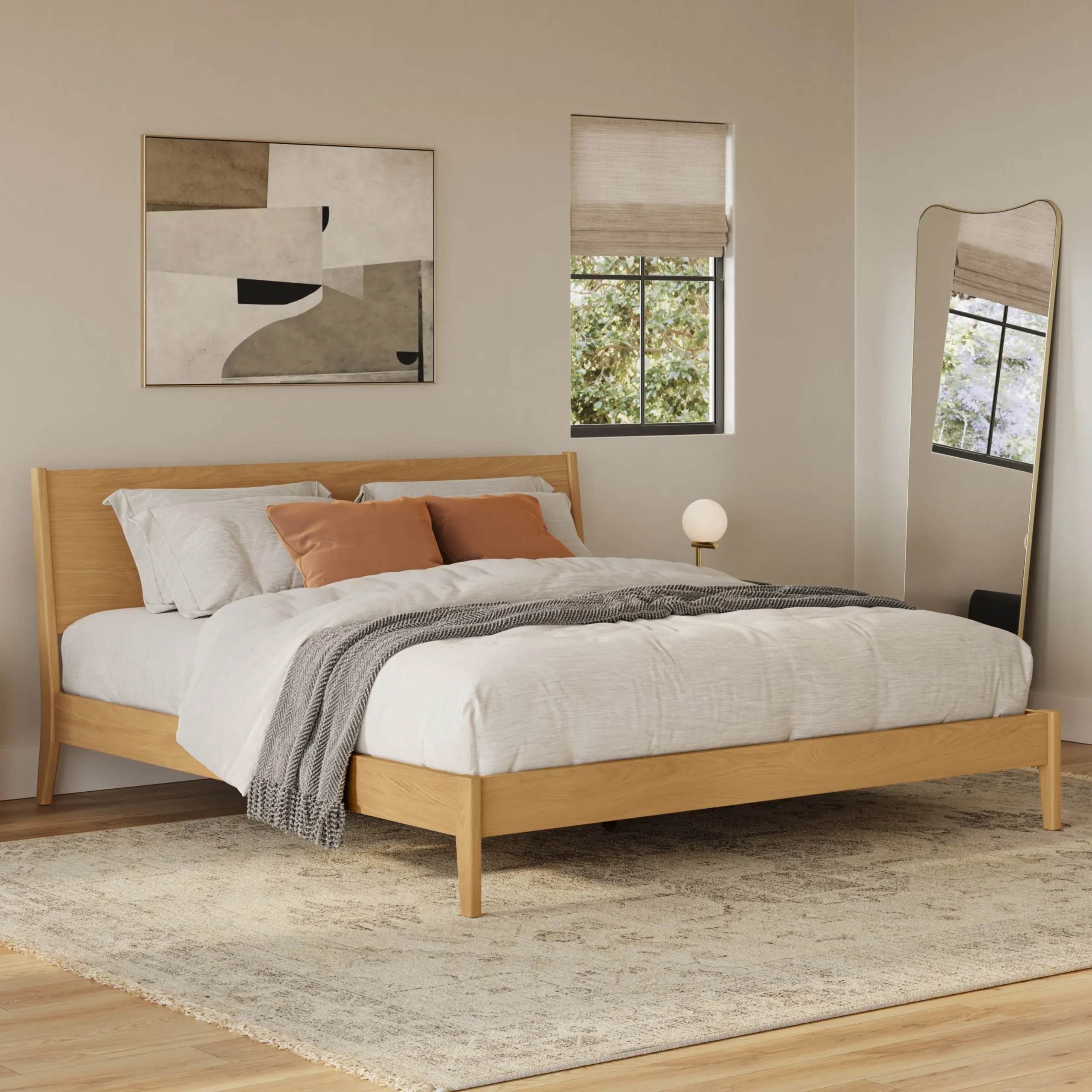 Cooper King Low Profile Bed - Natural Oak - Image 12