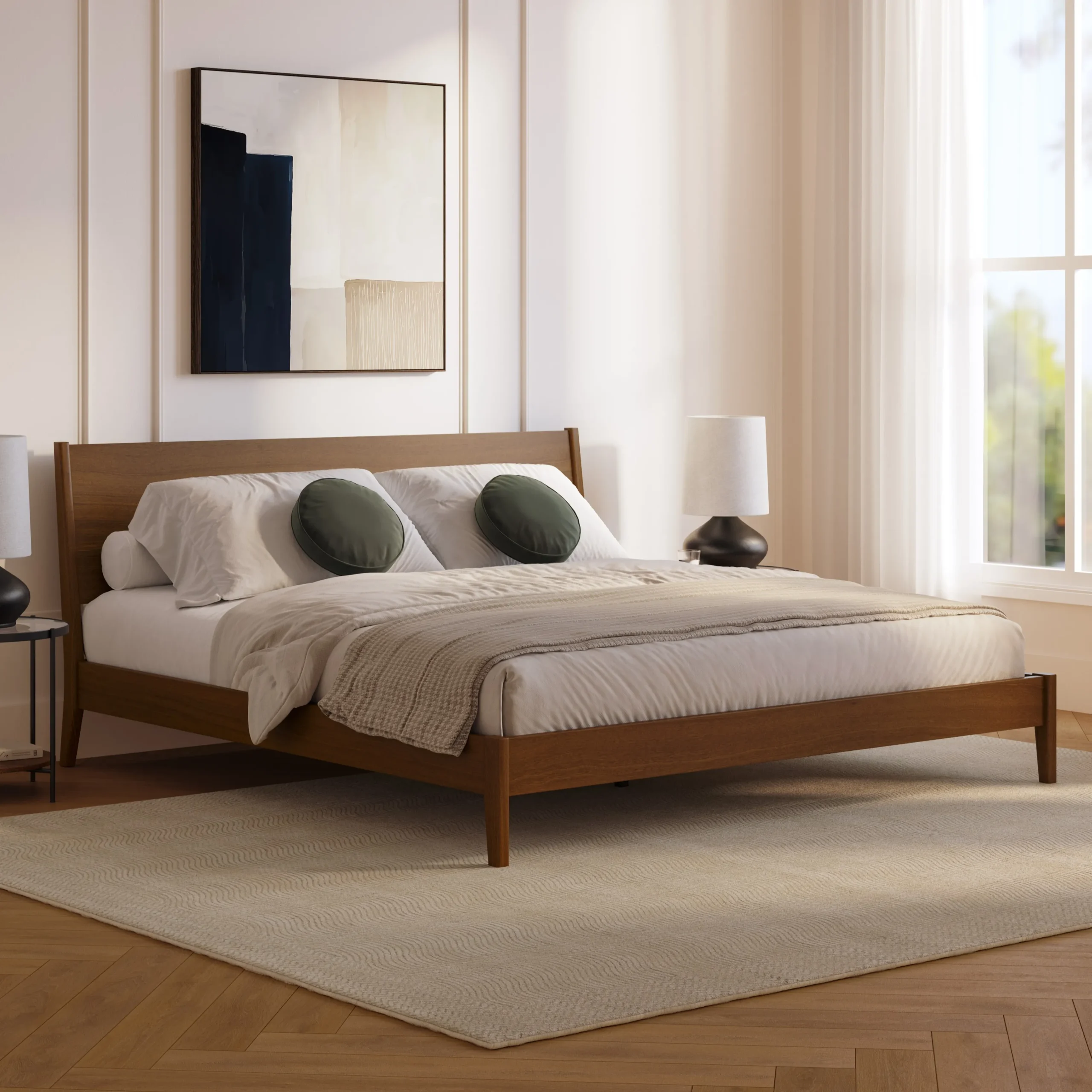 Cooper King Low Profile Bed - Walnut - Image 12