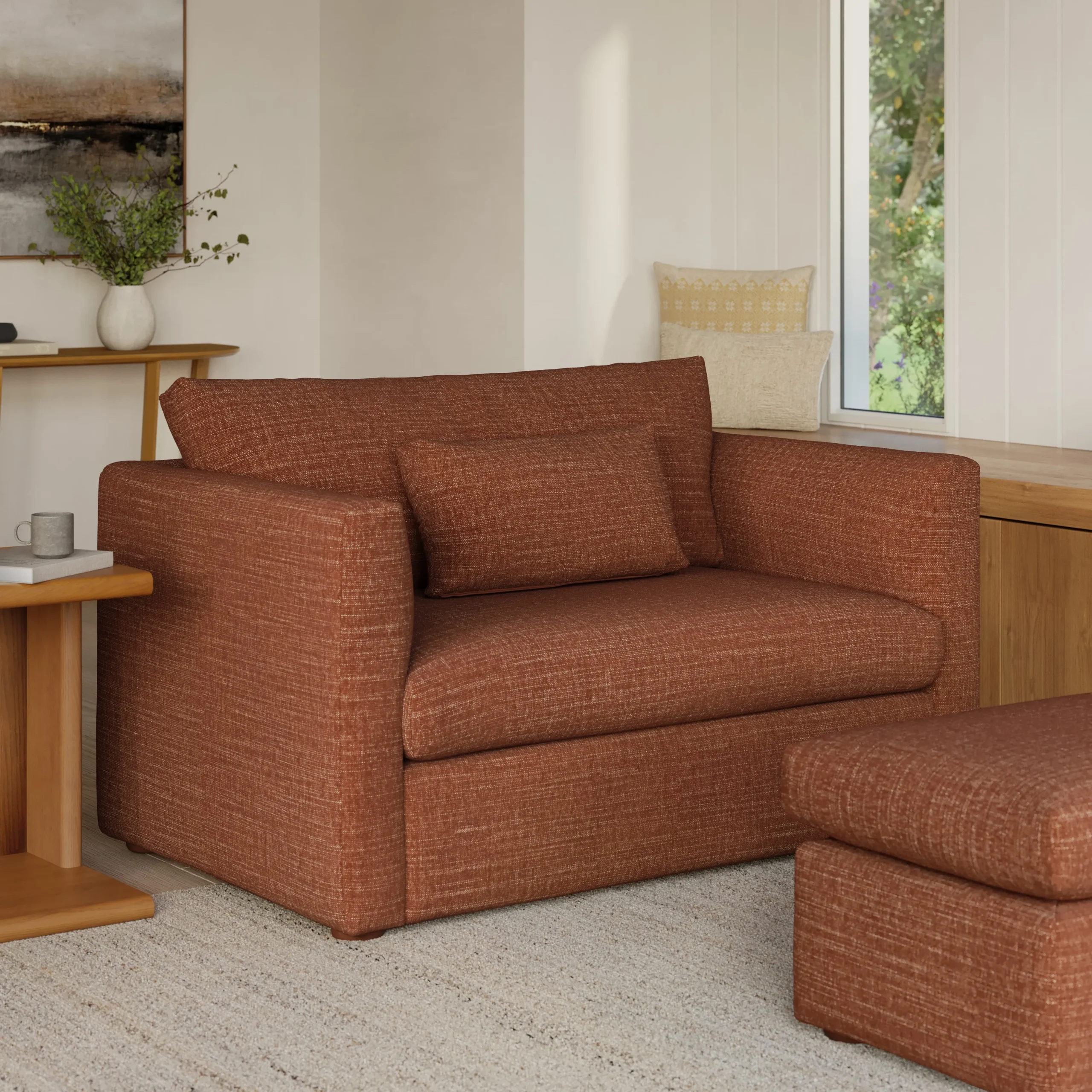 Marina 57_ Sleeper Chair - Napa Rust