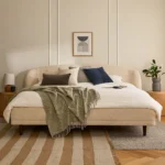Kayra King Upholstered Bed - Ivory Bouclé