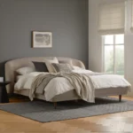 Kayra King Upholstered Bed - Lunaria Sandstone Bouclé