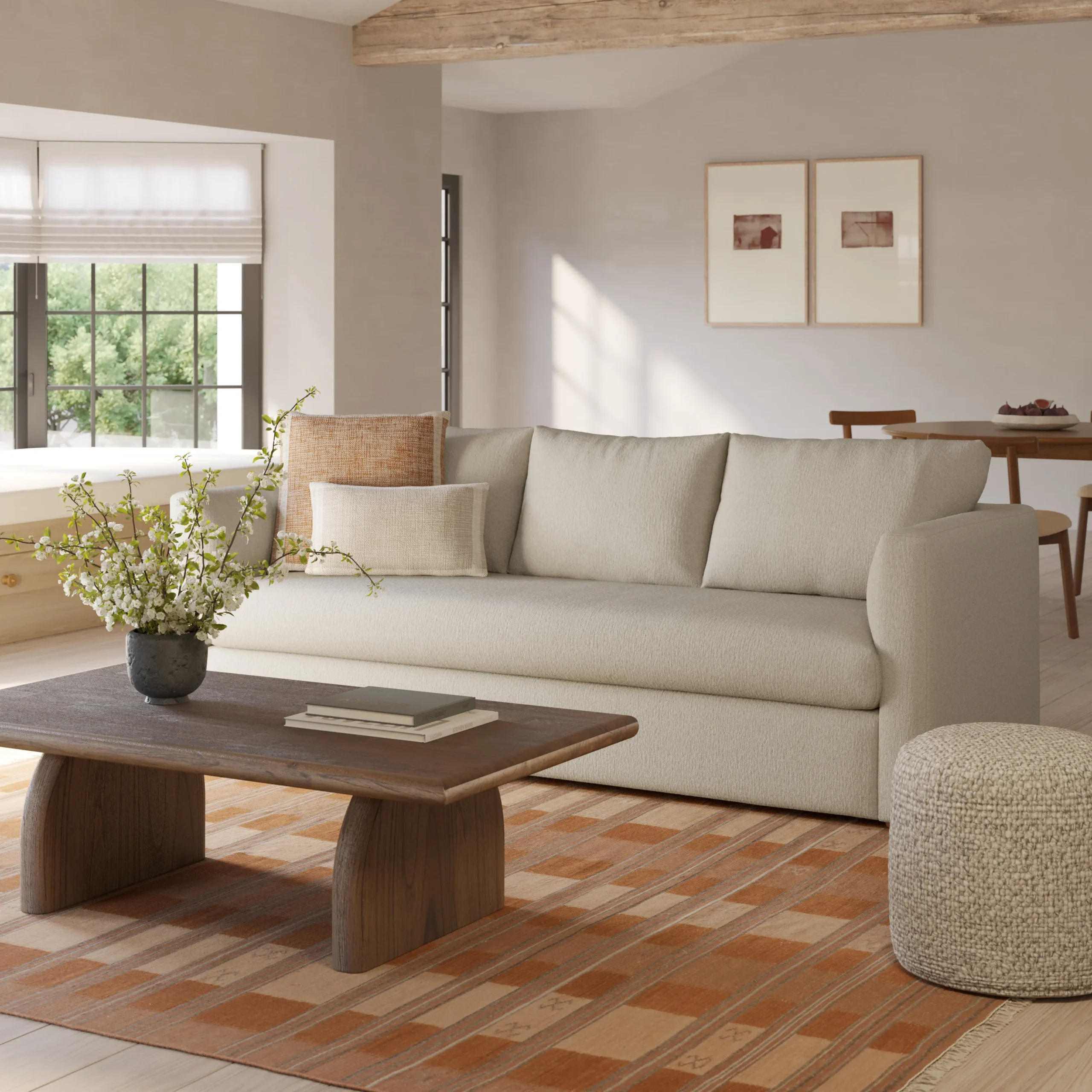 Marina 90_ Sofa Bed - Clover Ivory
