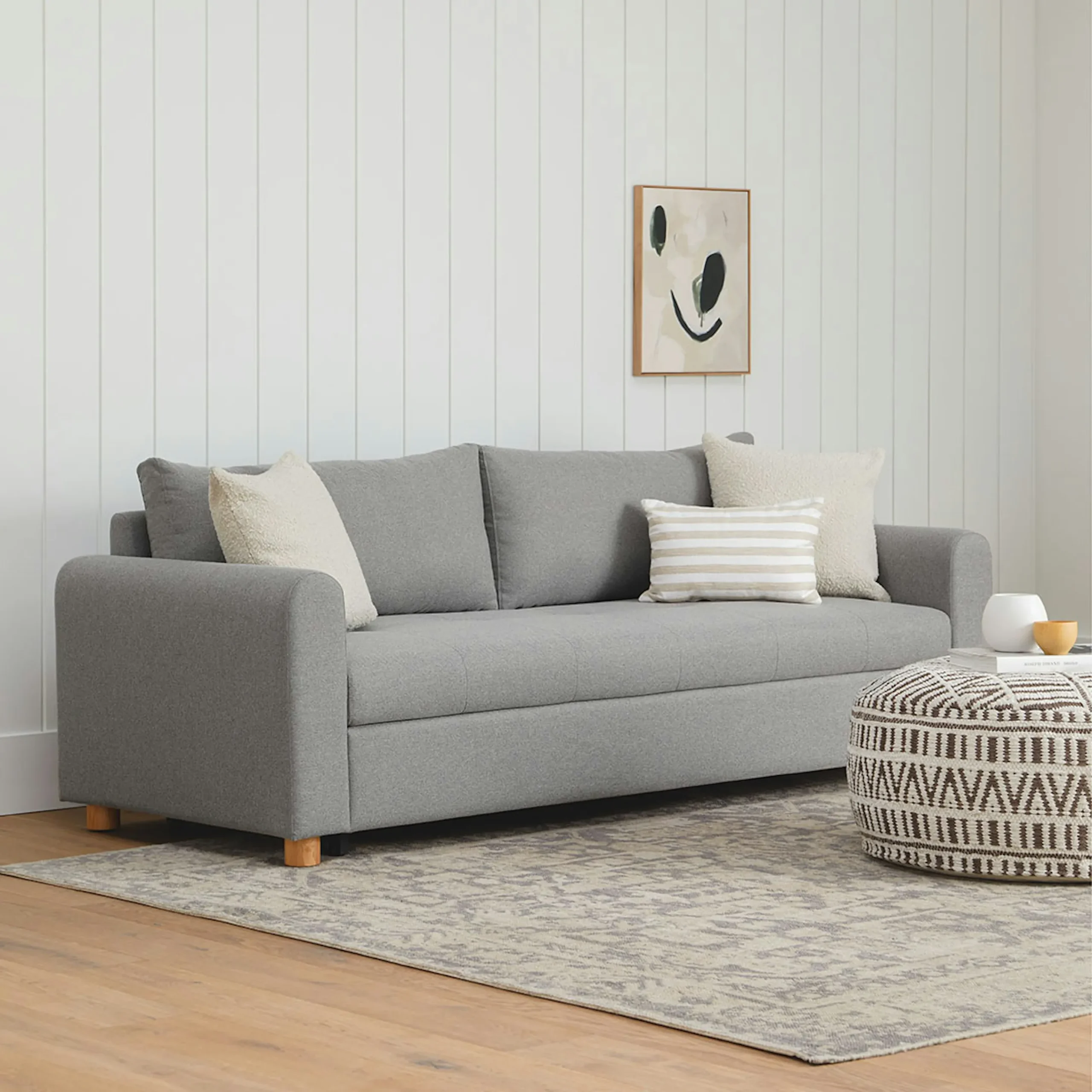 Nordby 87_ Sofa Bed - Pep Gray