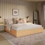 Leif King Platform Storage Bed - White Oak