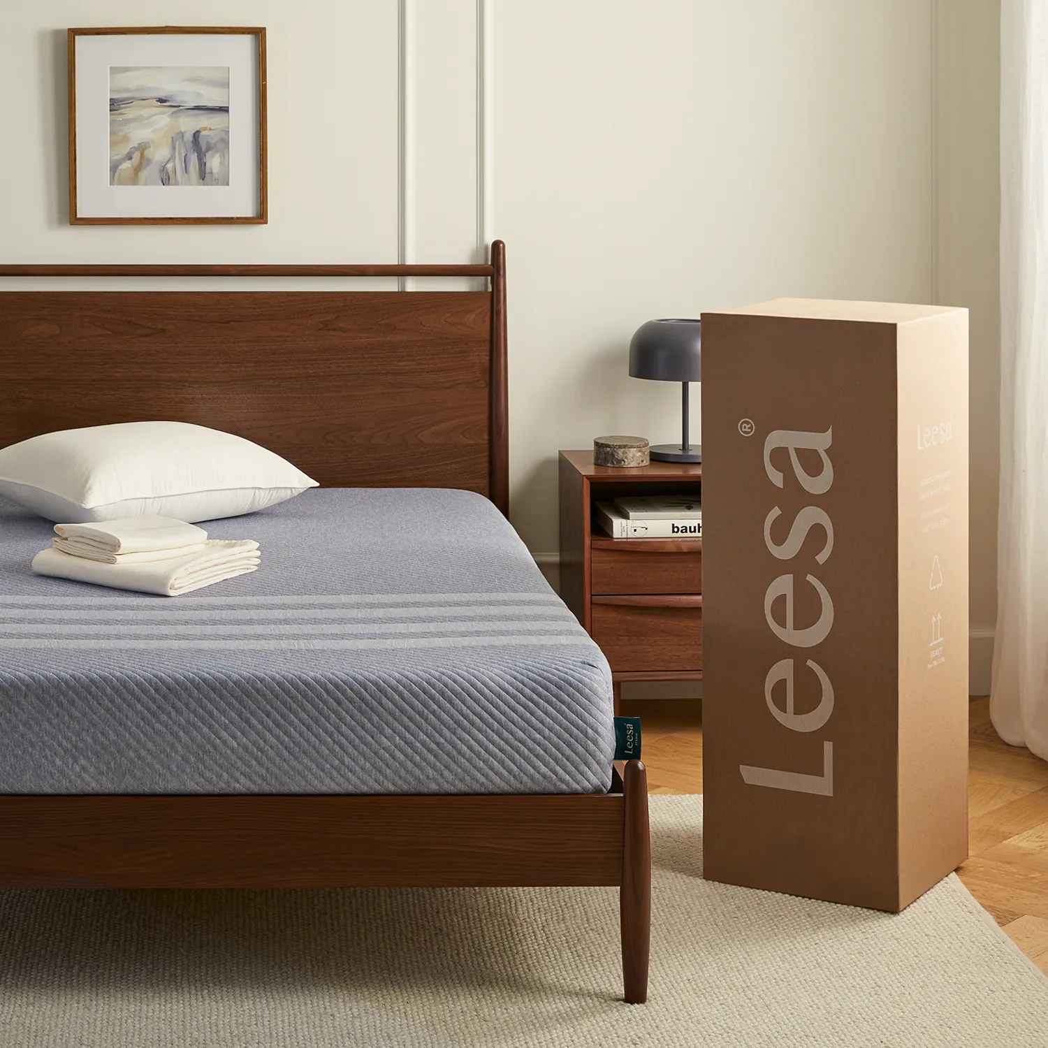 Lenia Full Panel Bed - Walnut - Image 16
