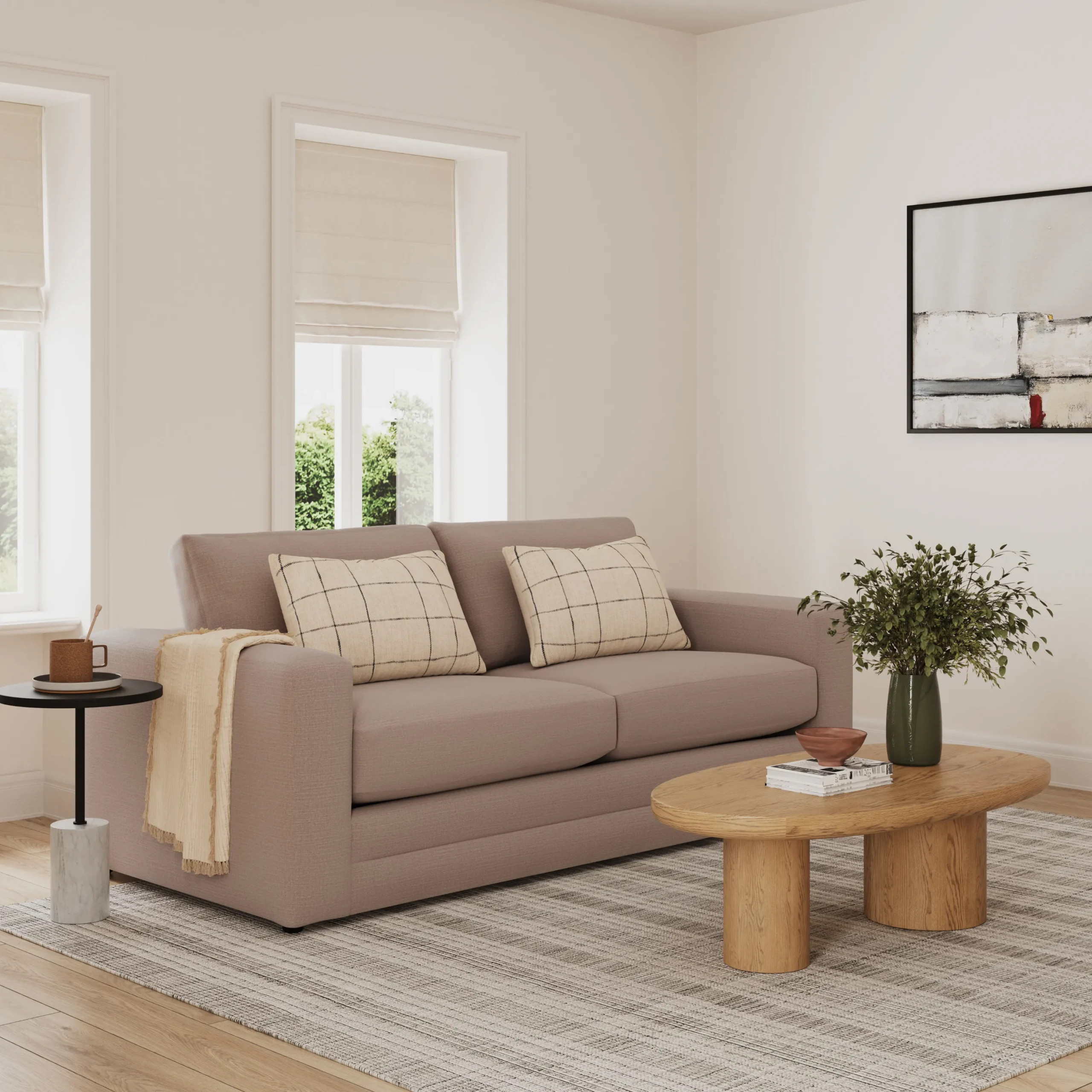 Riley 84_ Sofa Bed - Napa Quartz