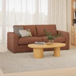 Riley 84_ Sofa Bed - Napa Rust