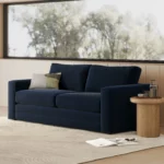Riley 84_ Velvet Sofa Bed - Hale Ink