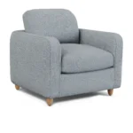 Vati 37_ Lounge Chair - Silver Light Blue