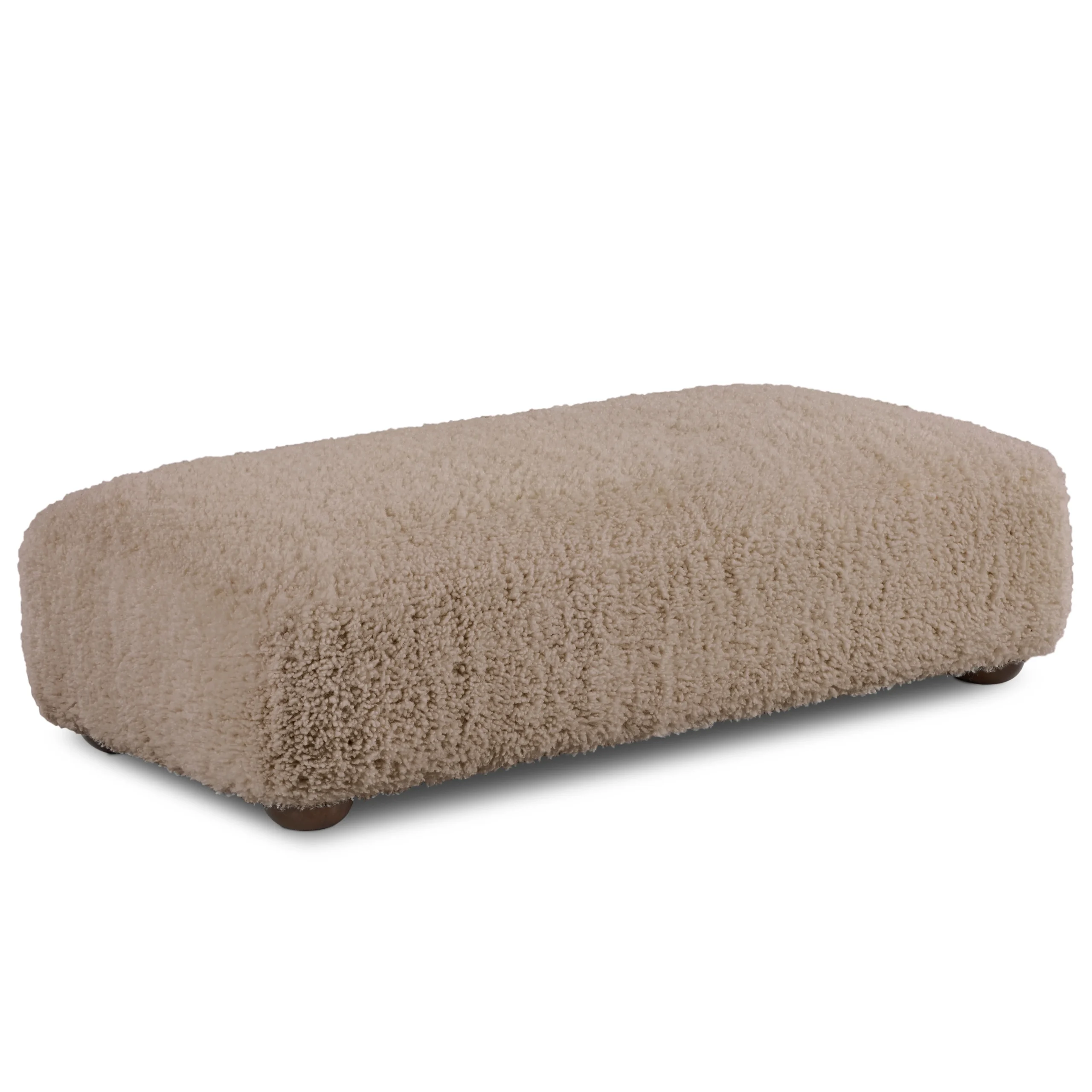 Berkley 59_ Ottoman - Long Shearling Taupe - Image 9