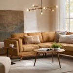 Timber 93" Leather Sectional