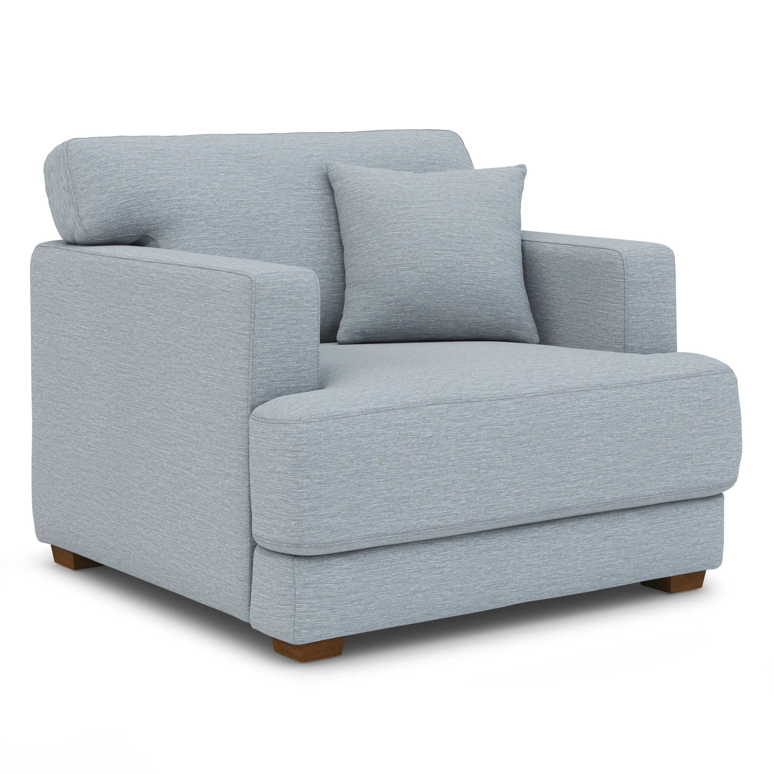 Dawn 40_ Lounge Chair - Silver Light Blue - Image 11