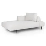 Divan 76_ Right Chaise Lounge - Quartz White