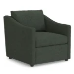 Landry 32.25_ Lounge Chair - Green Wool Bouclé