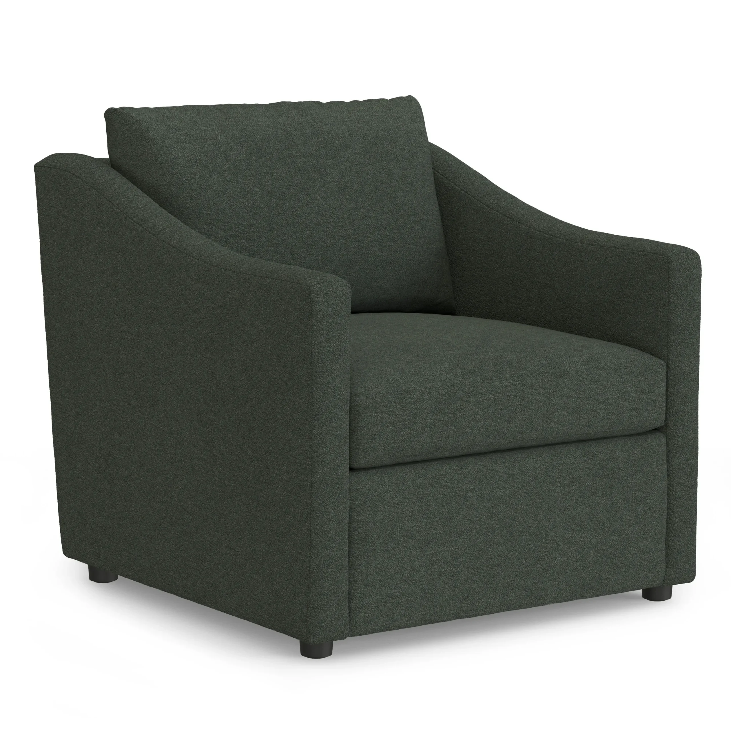 Landry 32.25_ Lounge Chair - Green Wool Bouclé - Image 12