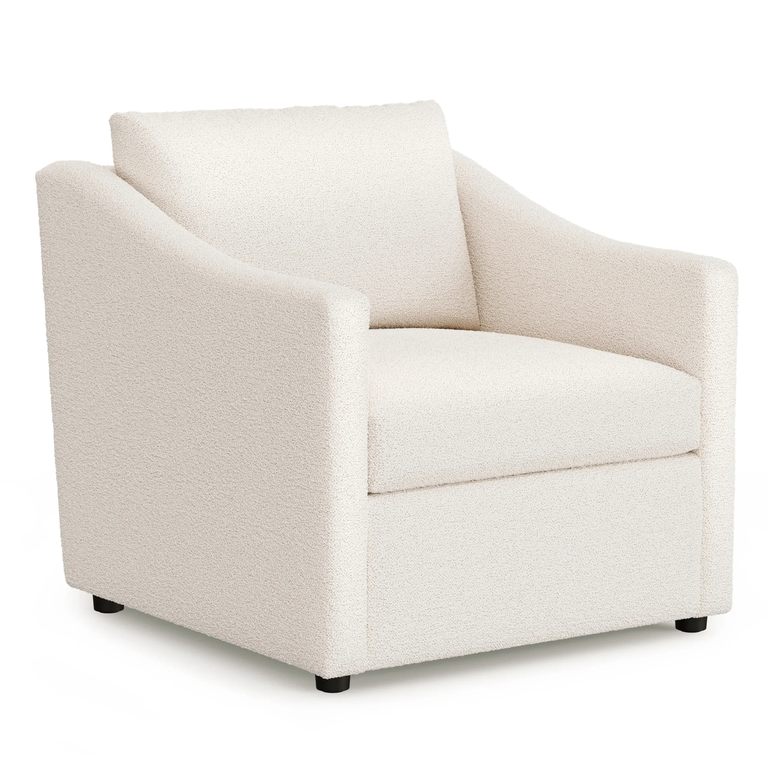 Landry 32.25_ Lounge Chair - Ivory Wool Bouclé - Image 12