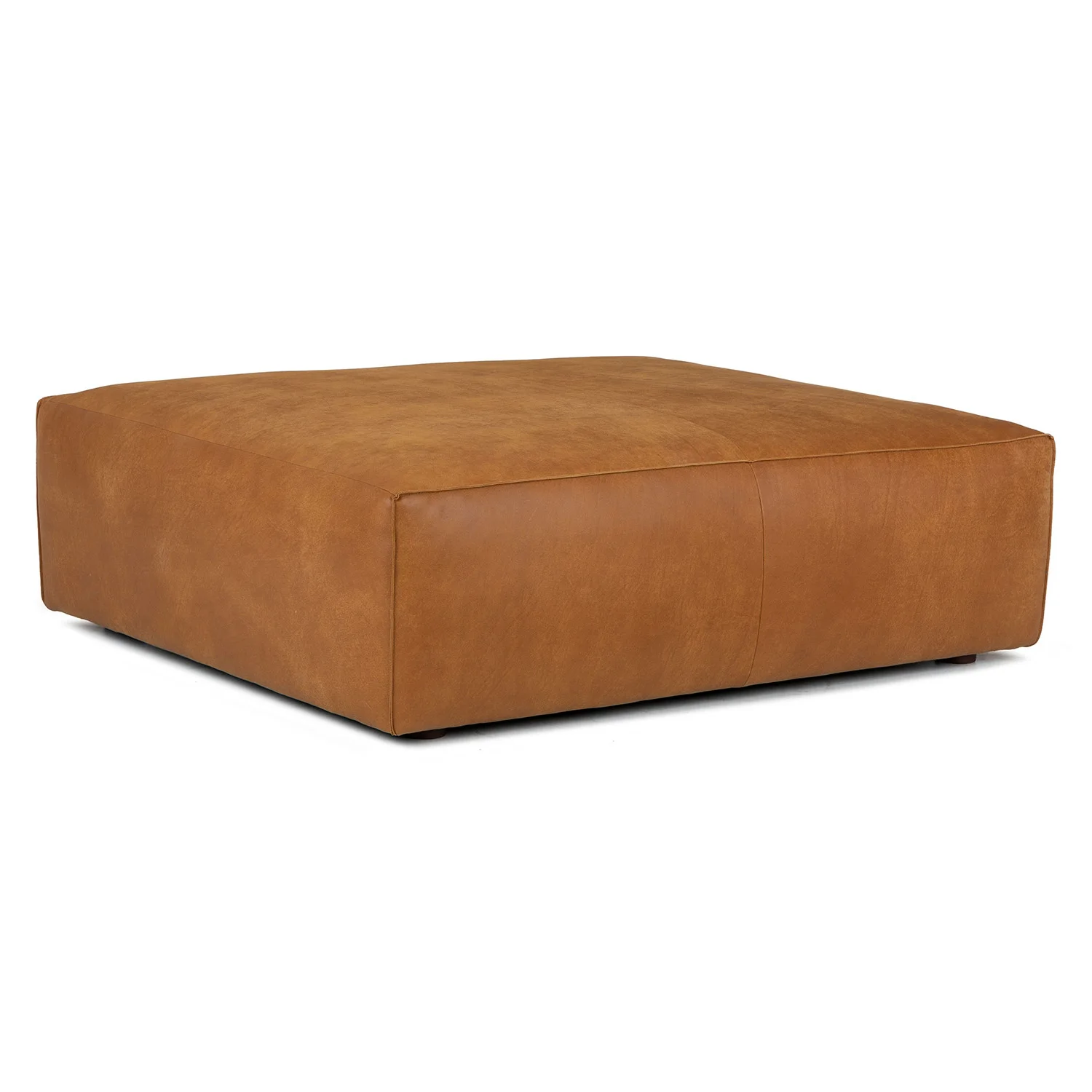 Cigar 47_ Leather Ottoman - Rawhide Tan - Image 10