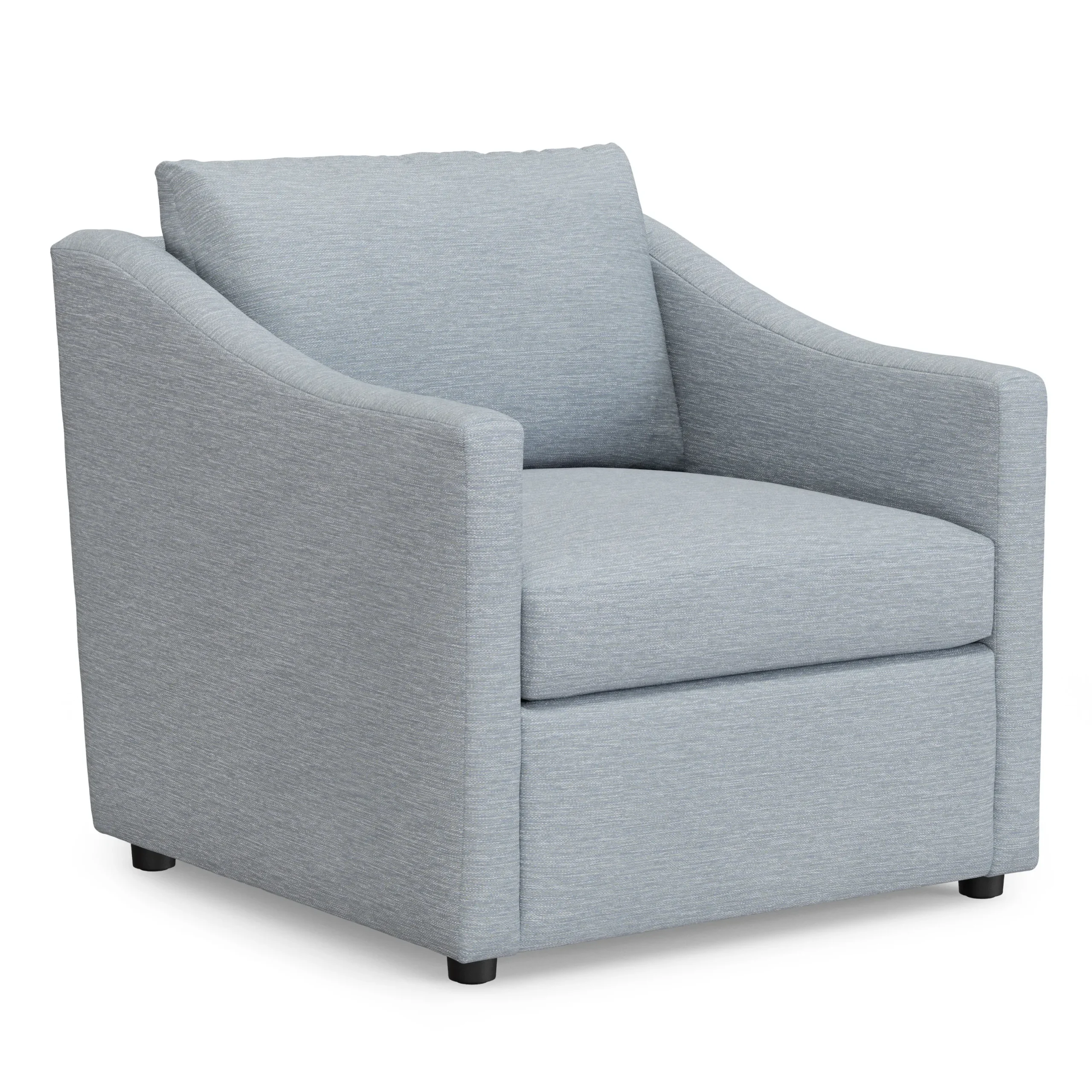 Landry 32.25_ Lounge Chair - Silver Light Blue - Image 12
