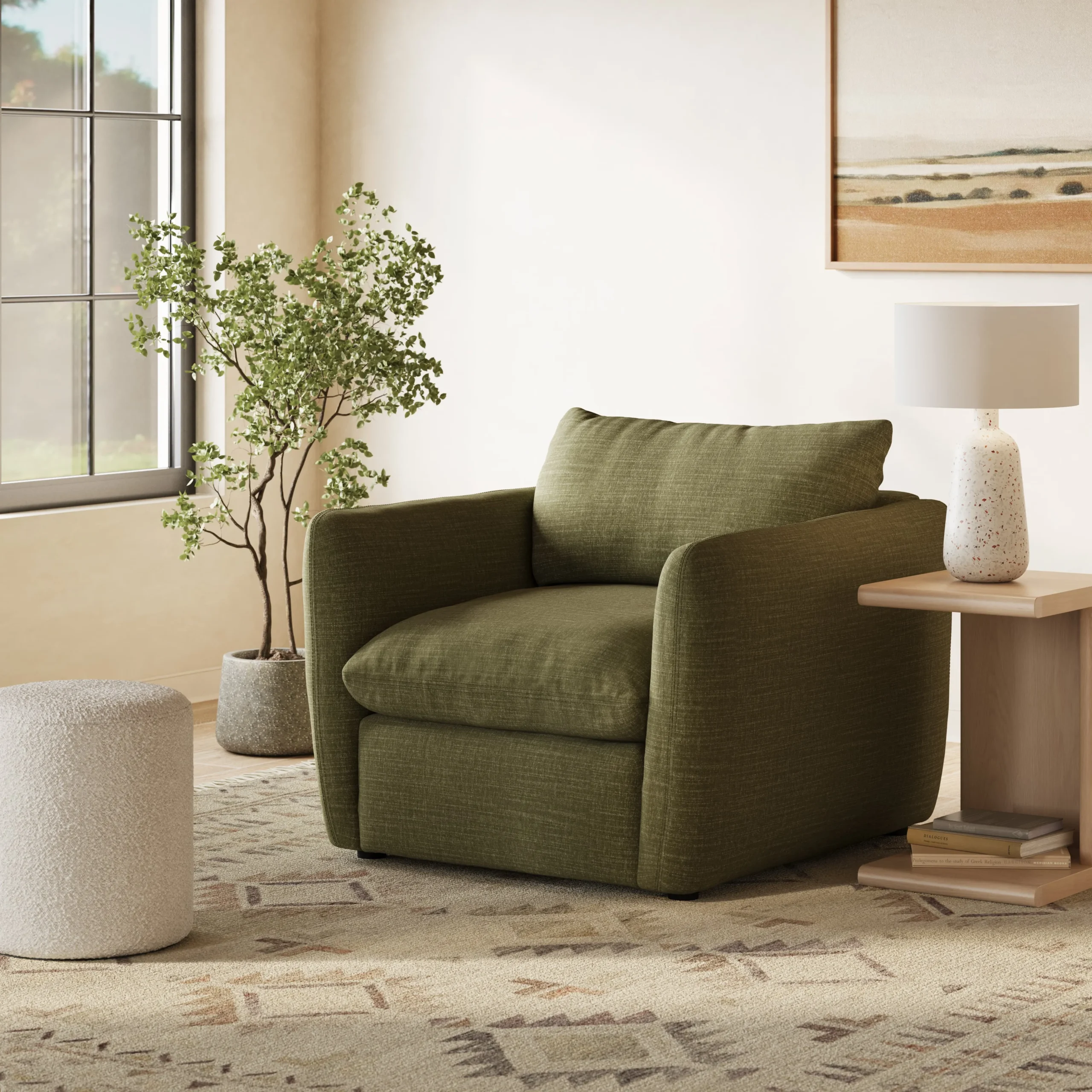 Leigh 42_ Lounge Chair - Napa Moss - Image 12