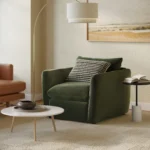 Leigh 42_ Velvet Lounge Chair - Hale Fir Green