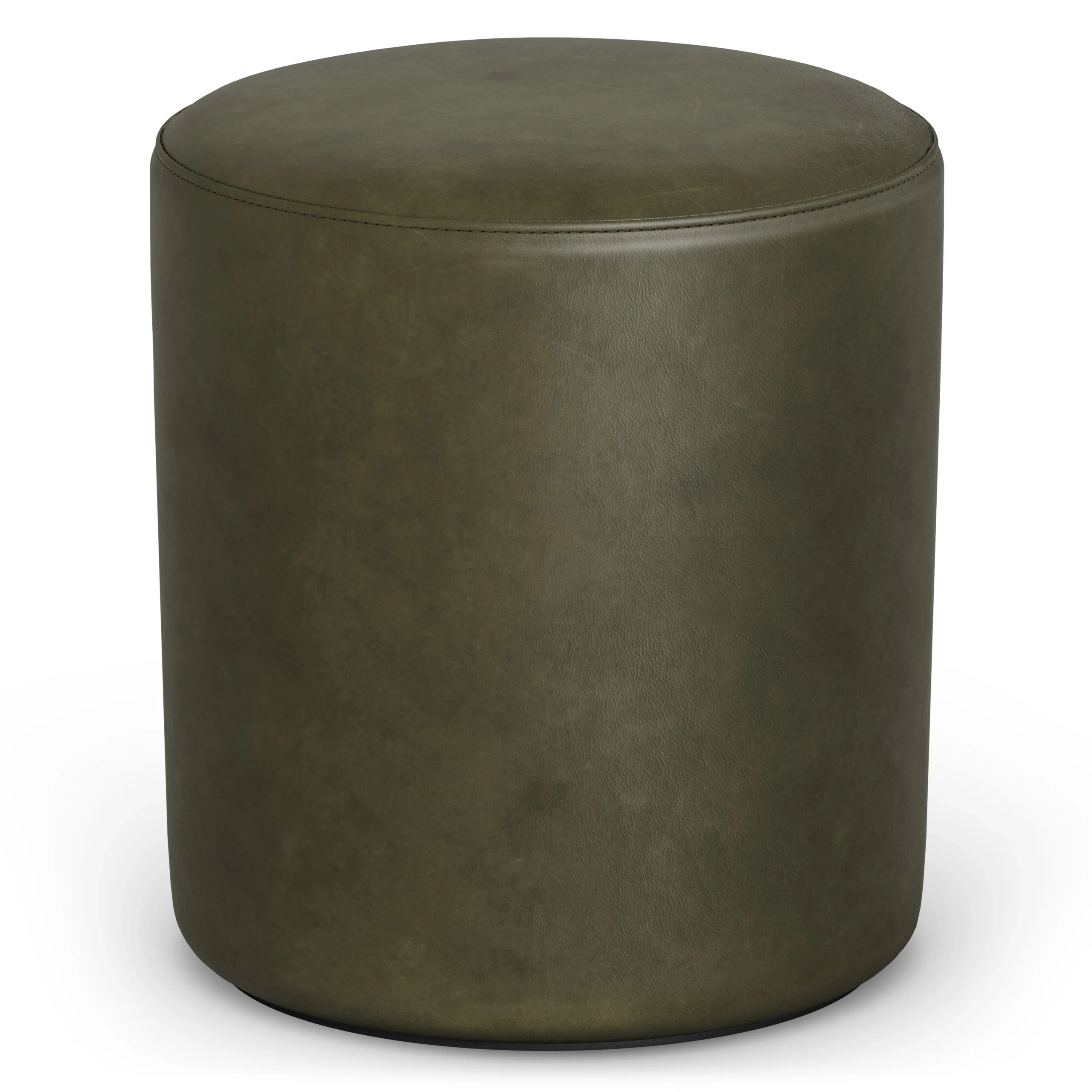 Cilo 16_ Leather Ottoman - Charme Green