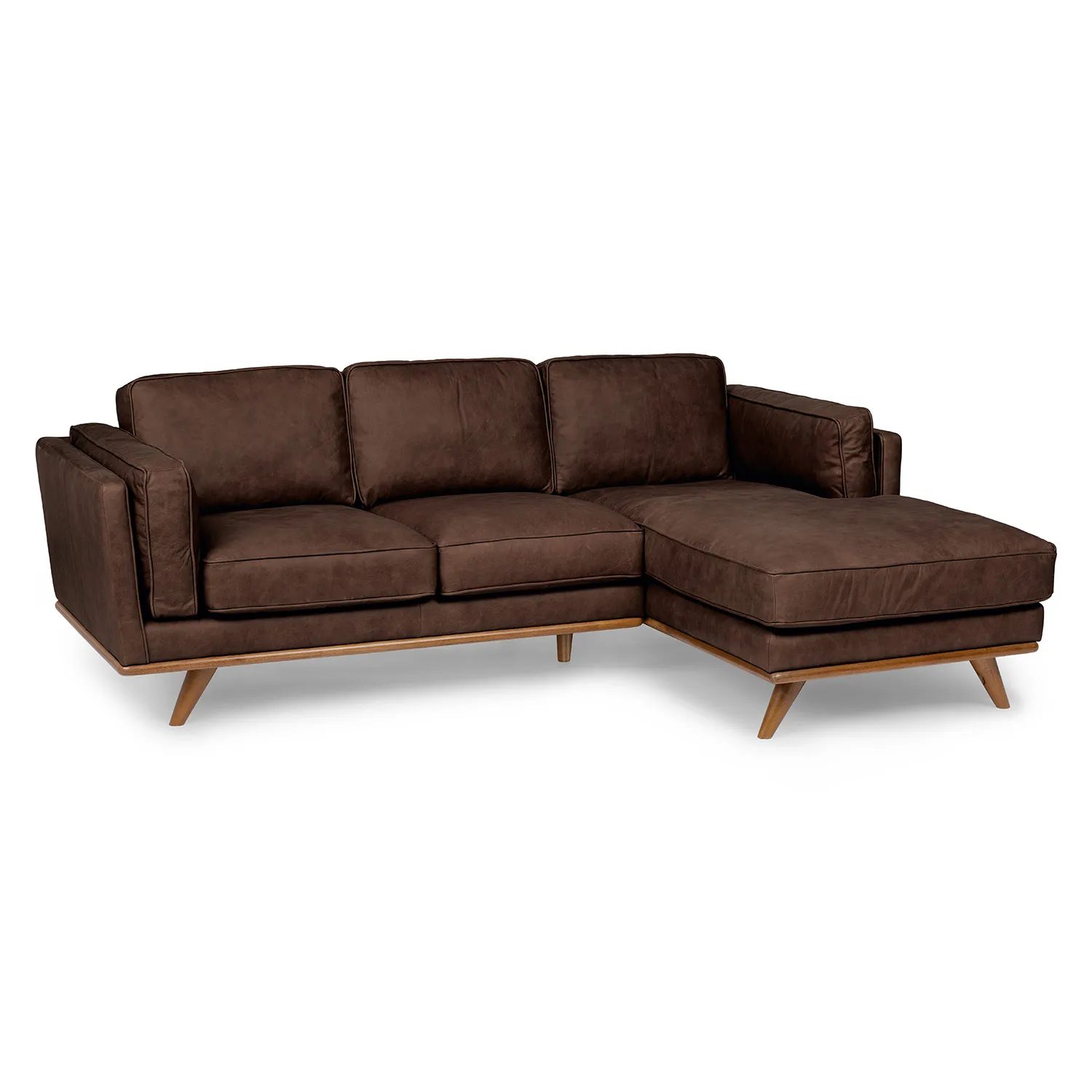 Timber 93_ Leather Right Sectional - Charme Chocolat - Image 2