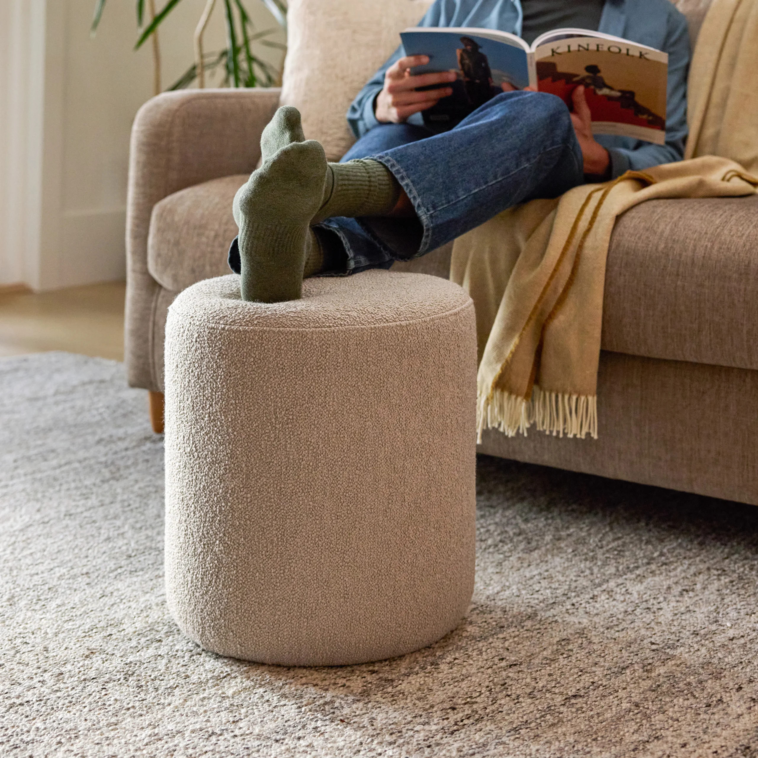Cilo 16_ Ottoman - Sandstone Wool Bouclé - Image 9