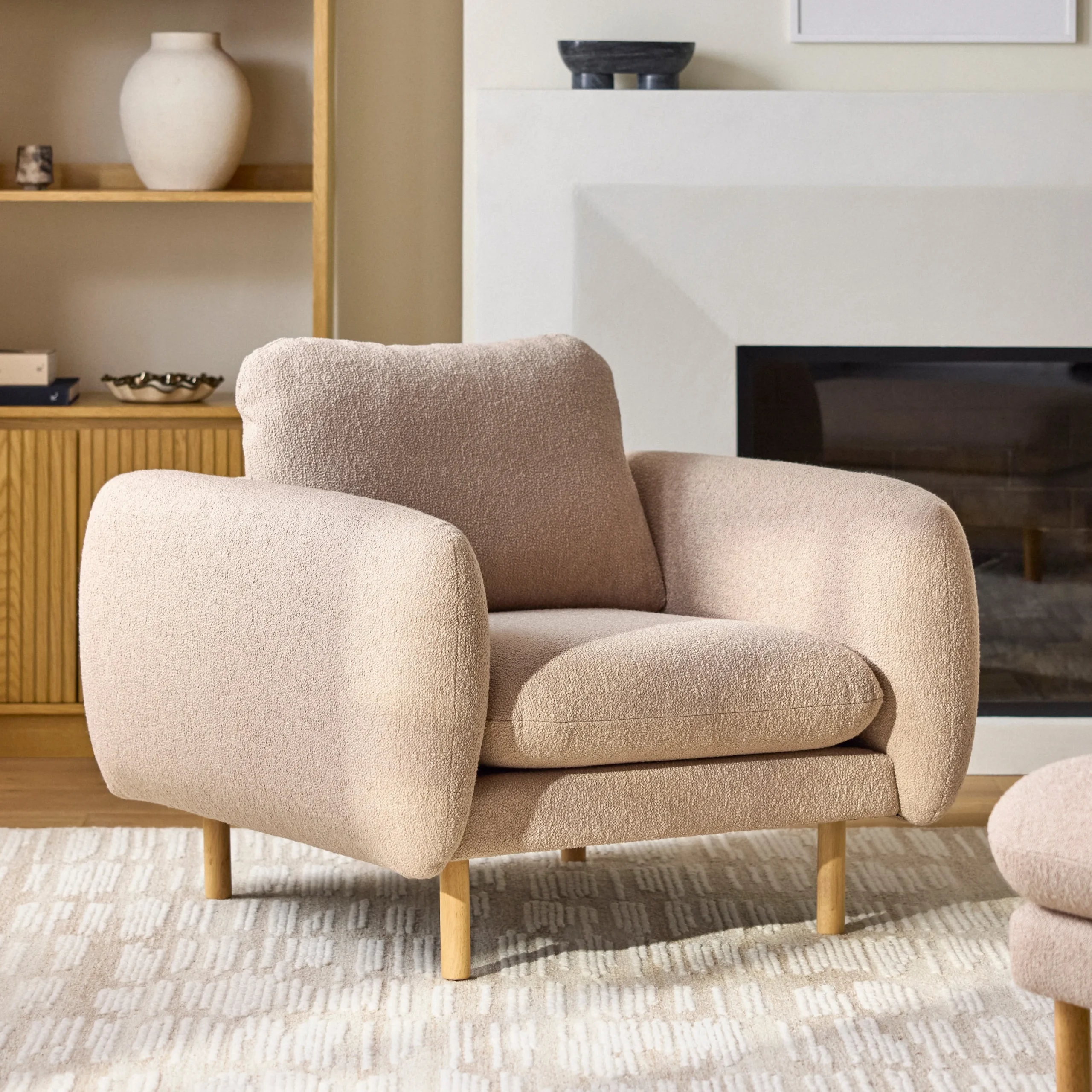 Sanders 37_ Lounge Chair - Sandstone Wool Bouclé - Image 14