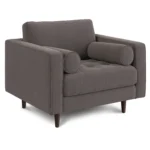 Sven 42_ Tufted Velvet Lounge Chair - Hale Warm Gray