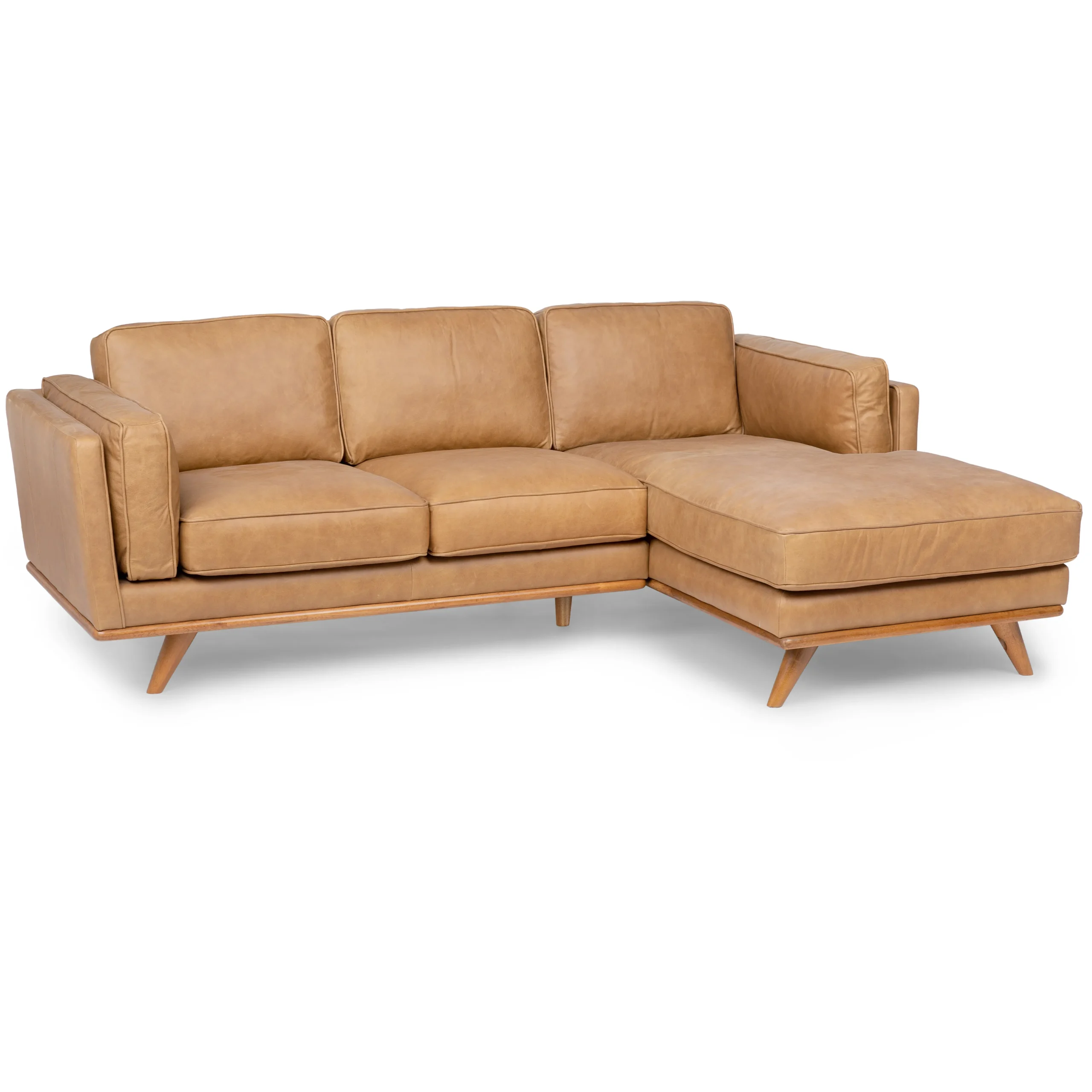 Timber 93_ Leather Right Sectional - Charme Tan - Image 2