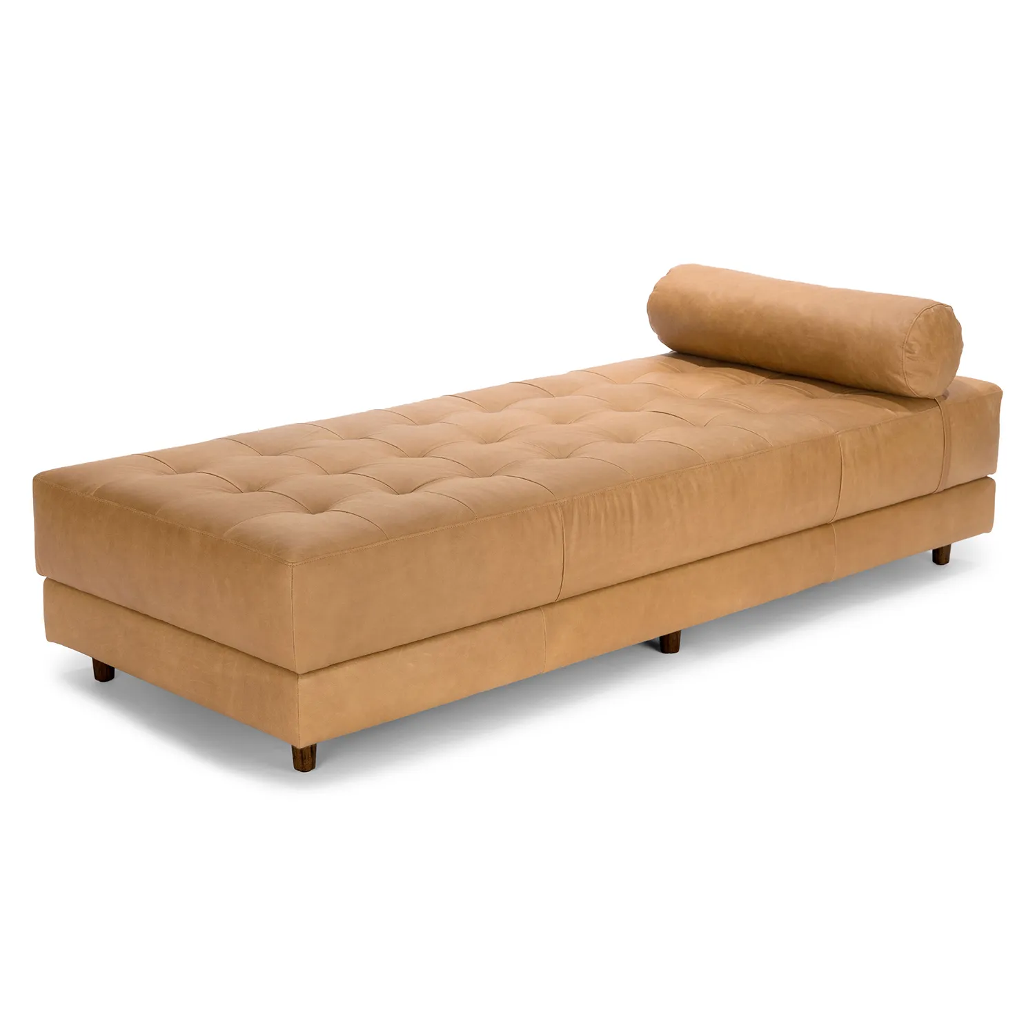 Sven 79_ Tufted Leather Chaise Lounge - Charme Tan - Image 11