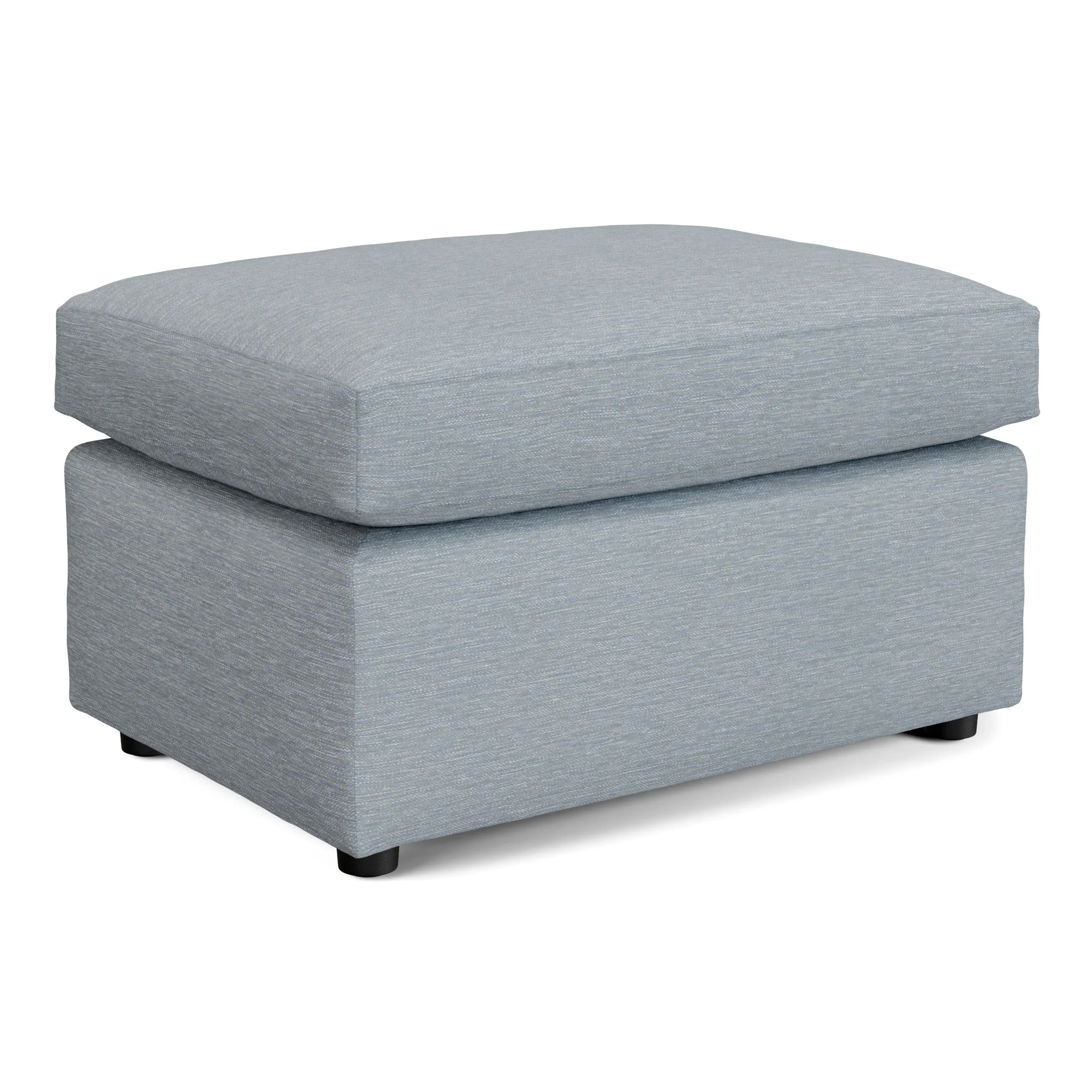 Landry 28_ Ottoman - Silver Light Blue - Image 2