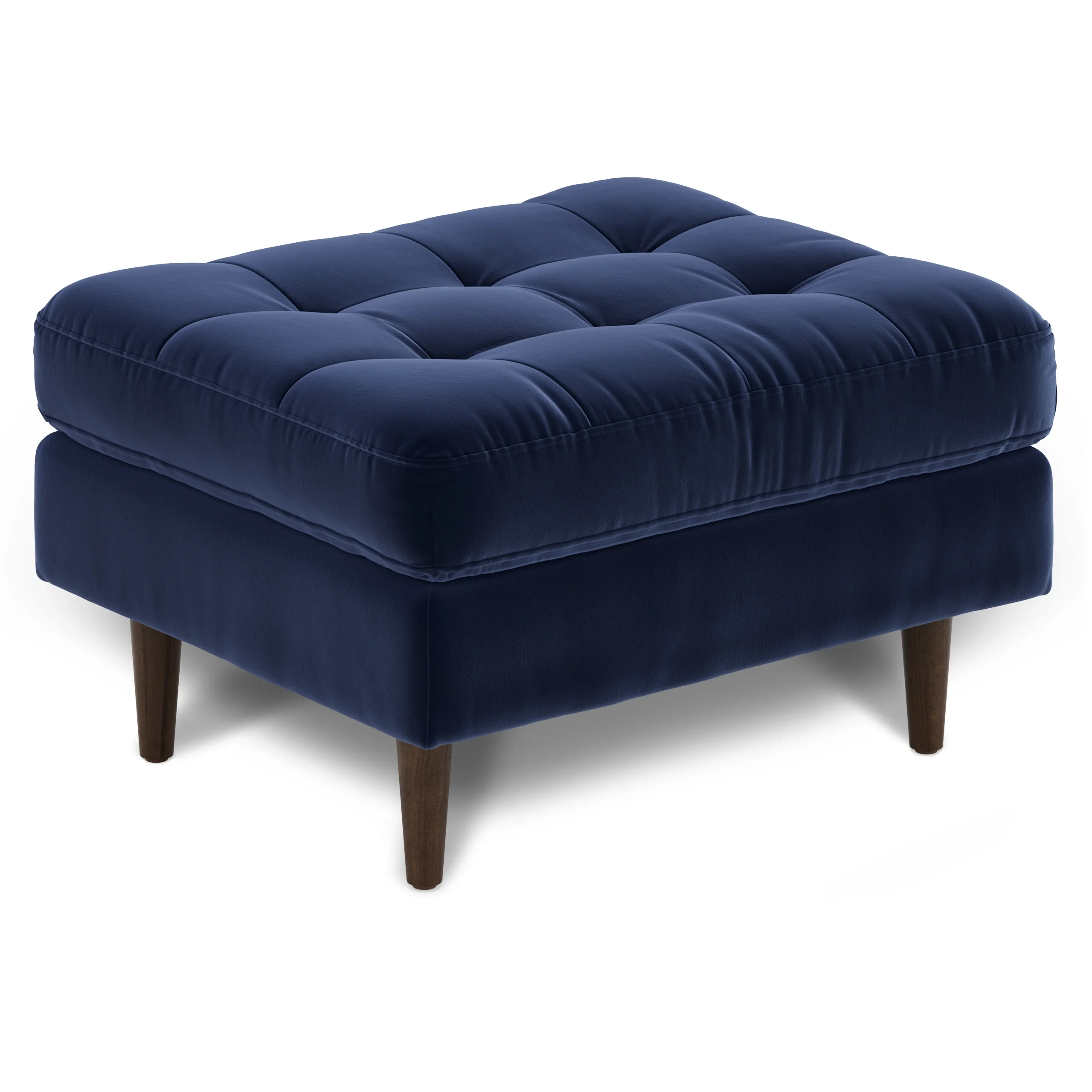 Sven 30_ Velvet Ottoman - Plush Cascadia Blue - Image 10