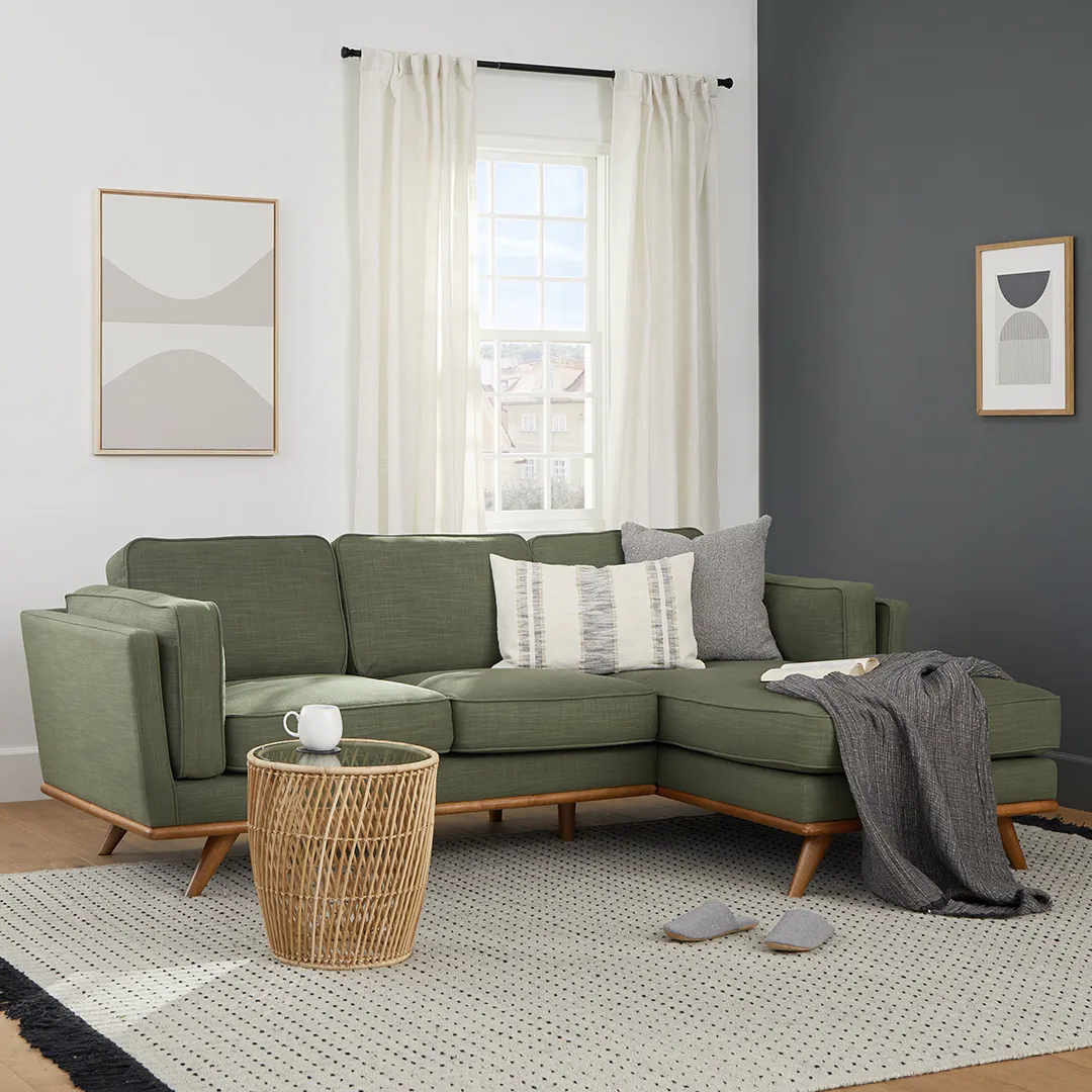Timber 93_ Right Sectional - Olio Green - Image 2